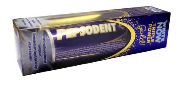 Pepsodent White Now Gold.